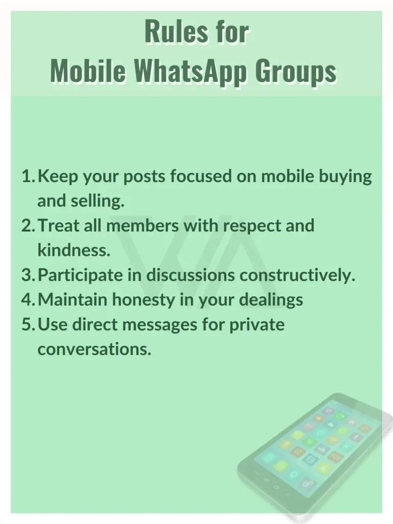 Rules for Mobile WhatsApp Groups